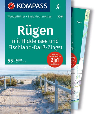 KOMPASS Wanderführer Rügen, mit Hiddensee und Fischland-Darß-Zingst, 55 Touren mit Extra-Tourenkarte