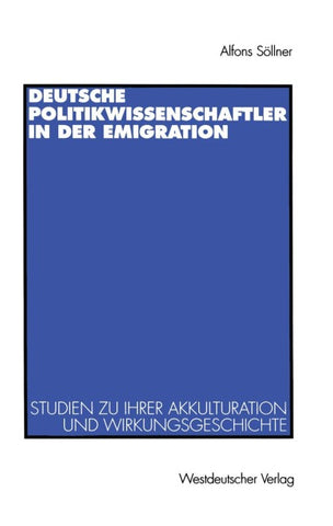 Deutsche Politikwissenschaftler in der Emigration