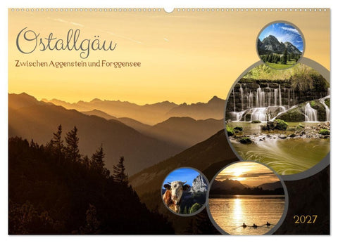 Ostallgäu - Zwischen Aggenstein und Forggensee (Wandkalender 2027 DIN A2 quer), CALVENDO Monatskalender
