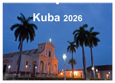 Kuba 2026 (Wandkalender 2026 DIN A2 quer), CALVENDO Monatskalender