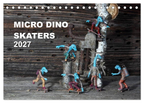 Micro Dino Skaters 2027 (Tischkalender 2027 DIN A5 quer), CALVENDO Monatskalender