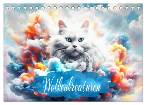 Wolkenkreaturen (Tischkalender 2027 DIN A5 quer), CALVENDO Monatskalender