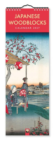 Japanese Woodblocks – Japanische Holzschnitte – Slimline-Kalender 2027 – Original Flame Tree Publishing-Kalender Slimeline [Kalender]