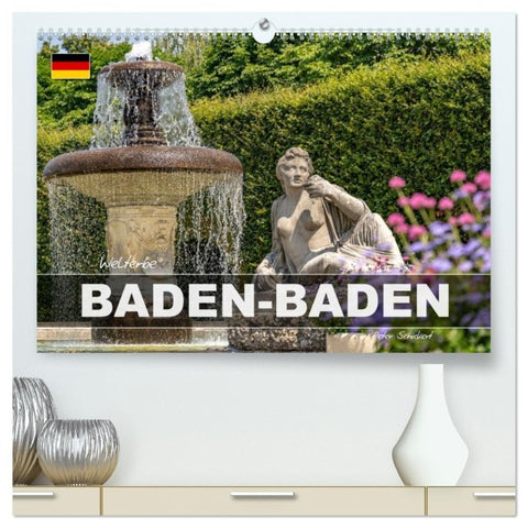 Welterbe Baden-Baden (hochwertiger Premium Wandkalender 2027 DIN A2 quer), Kunstdruck in Hochglanz