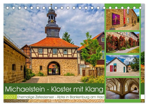 Michaelstein - Kloster mit Klang (Tischkalender 2027 DIN A5 quer), CALVENDO Monatskalender