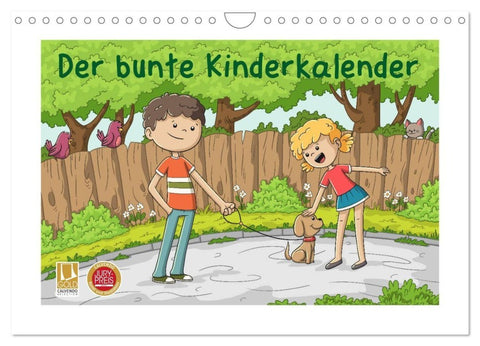 Der bunte Kinderkalender (Wandkalender 2027 DIN A4 quer), CALVENDO Monatskalender