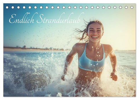 Endlich Strandurlaub (Tischkalender 2027 DIN A5 quer), CALVENDO Monatskalender