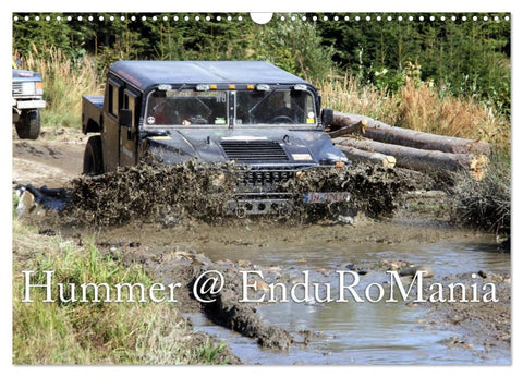 Hummer @ EnduRoMania (Wandkalender 2026 DIN A3 quer), CALVENDO Monatskalender
