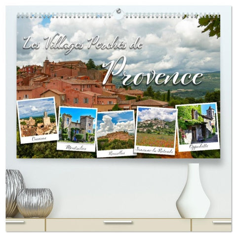 Les villages perchés de Provence  (Calendrier mural 2026 DIN A2 vertical) calendrier de bureau