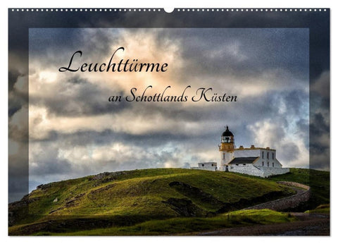 Leuchttürme an Schottlands Küsten (Wandkalender 2027 DIN A2 quer), CALVENDO Monatskalender