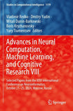 Advances in Neural Computation, Machine Learning, and Cognitive Research VIII