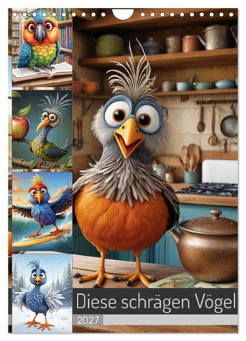 Diese schrägen Vögel (Wandkalender 2027 DIN A4 hoch), CALVENDO Monatskalender