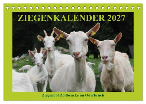 Ziegenkalender 2027 (Tischkalender 2027 DIN A5 quer), CALVENDO Monatskalender