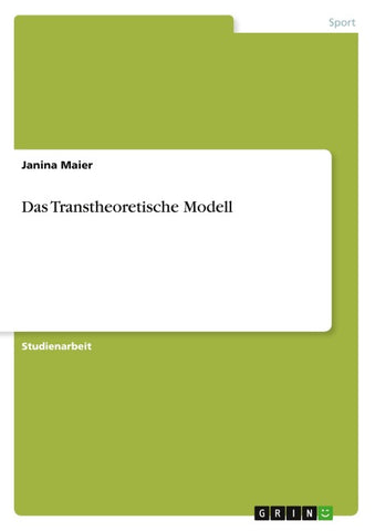 Das Transtheoretische Modell