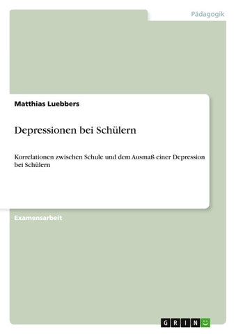 Depressionen bei Schülern