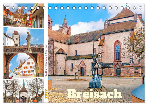 Breisach - Stadt am Rhein mit Charme (Tischkalender 2027 DIN A5 quer), CALVENDO Monatskalender