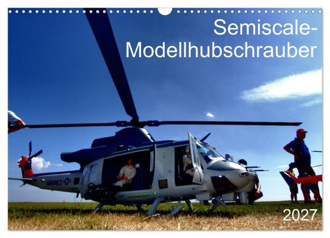 Semiscale-Modellhubschrauber (Wandkalender 2027 DIN A3 quer), CALVENDO Monatskalender