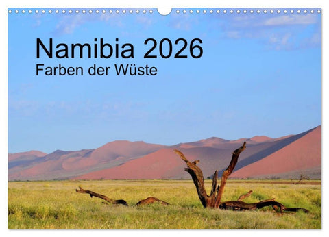 Namibia 2026 Farben der Wüste (Wandkalender 2026 DIN A3 quer), CALVENDO Monatskalender