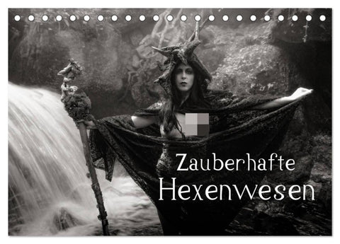 Zauberhafte Hexenwesen (Tischkalender 2026 DIN A5 quer), CALVENDO Monatskalender