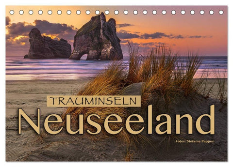 Trauminseln Neuseeland (Tischkalender 2027 DIN A5 quer), CALVENDO Monatskalender