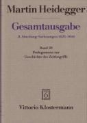 Prolegomena zur Geschichte des Zeitbegriffs (Sommersemester 1925)