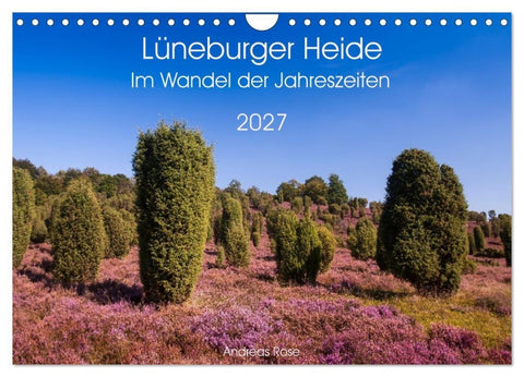 Lüneburger Heide – Im Wandel der Jahreszeiten (Wandkalender 2027 DIN A4 quer), CALVENDO Monatskalender