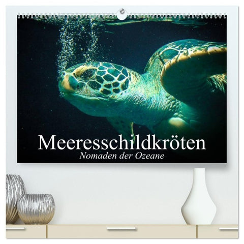 Meeresschildkröten. Nomaden der Ozeane (hochwertiger Premium Wandkalender 2027 DIN A2 quer), Kunstdruck in Hochglanz