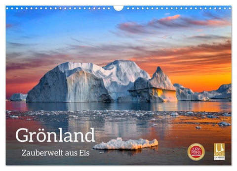 Grönland - Zauberwelt aus Eis (Wandkalender 2027 DIN A3 quer), CALVENDO Monatskalender