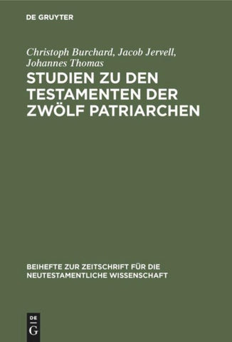 Studien zu den Testamenten der Zwölf Patriarchen