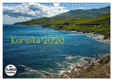 Korsika 2026 (Wandkalender 2026 DIN A4 quer), CALVENDO Monatskalender