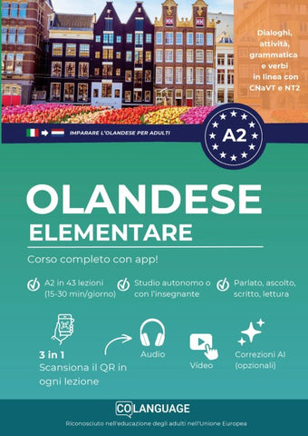 Imparare l'olandese A2 elementare: corso completo con app! (Nederlands voor Italianen)