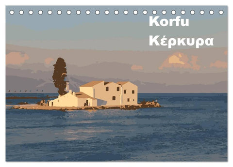 Korfu - Kerkira (Tischkalender 2026 DIN A5 quer), CALVENDO Monatskalender