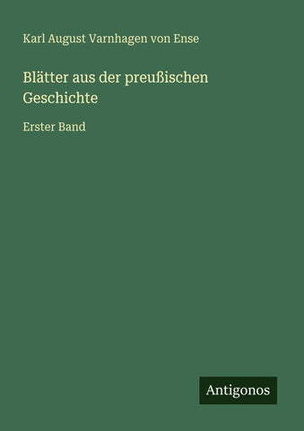 Blätter aus der preußischen Geschichte