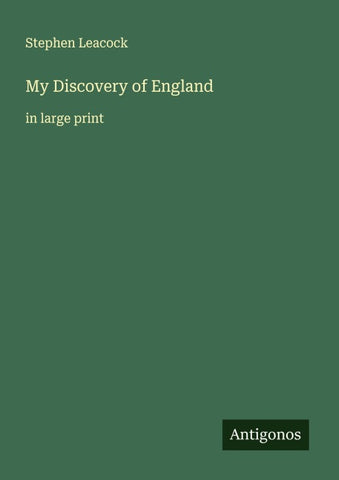 My Discovery of England