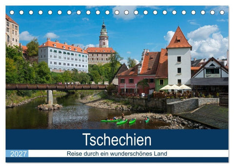 Tschechien - Eine Reise durch ein wunderschönes Land (Tischkalender 2027 DIN A5 quer), CALVENDO Monatskalender