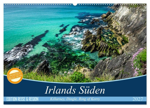 Irlands fanzinierender Süden (Wandkalender 2027 DIN A2 quer), CALVENDO Monatskalender