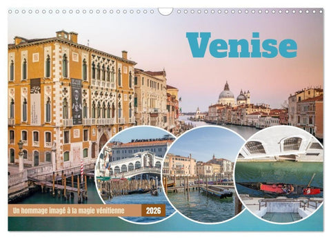 Venise - Un hommage imagé à la magie vénitienne (Calendrier mural 2026 DIN A3 vertical), CALVENDO calendrier mensuel