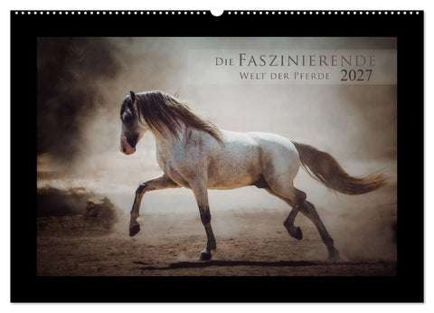 Die Faszinierende Welt der Pferde (Wandkalender 2027 DIN A2 quer), CALVENDO Monatskalender