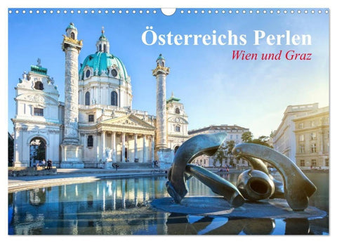 Wien und Graz. Österreichs Perlen (Wandkalender 2027 DIN A3 quer), CALVENDO Monatskalender