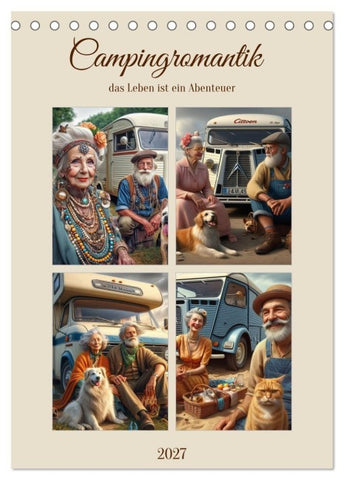 Campingromantik das Leben ist ein Abenteuer (Tischkalender 2027 DIN A5 hoch), CALVENDO Monatskalender