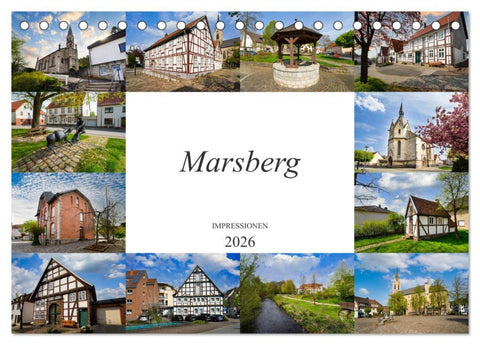 Marsberg Impressionen (Tischkalender 2026 DIN A5 quer), CALVENDO Monatskalender