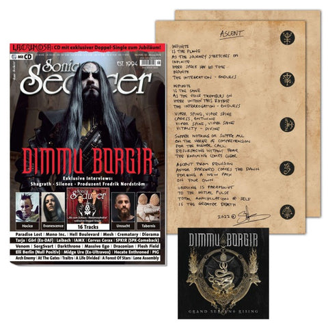 Sonic Seducer 05-2026 Dimmu Borgir Kunstdruck, handschriftliche Lyrics