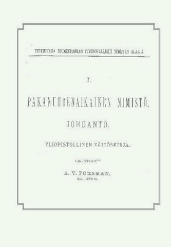Pakanuudenakainen nimistö