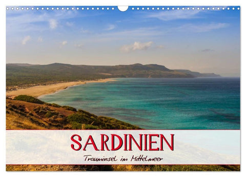 Sardinien Panoramakalender (Wandkalender 2027 DIN A3 quer), CALVENDO Monatskalender