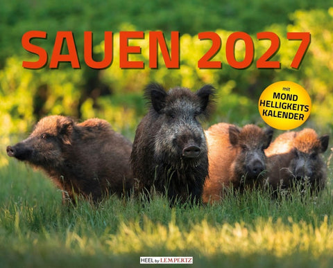Sauen Kalender 2027 Jagd-Kalender im XXL-Format