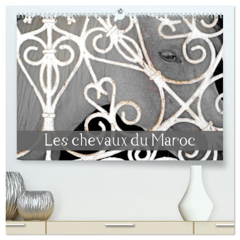 Les chevaux du Maroc  (Calendrier mural 2026 DIN A2 vertical) calendrier de bureau