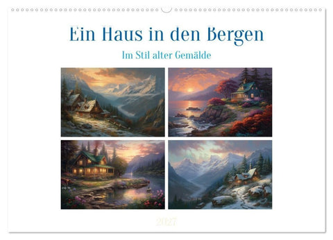Ein Haus in den Bergen (Wandkalender 2027 DIN A2 quer), CALVENDO Monatskalender