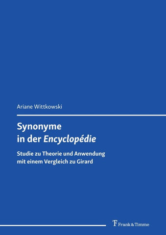 Synonyme in der „Encyclopédie“