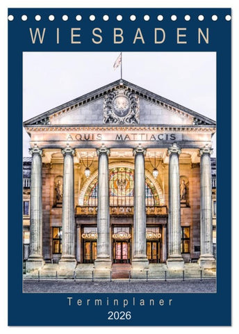 Wiesbaden Terminplaner (Tischkalender 2026 DIN A5 hoch), CALVENDO Monatskalender