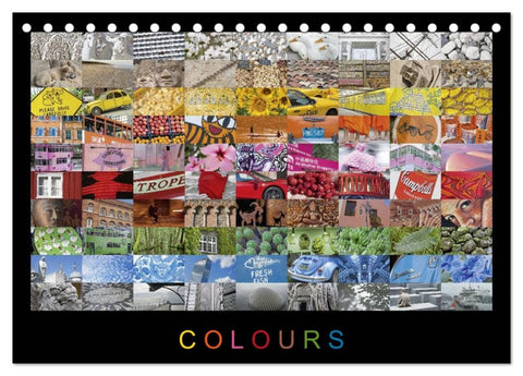 Colours (Tischkalender 2026 DIN A5 quer), CALVENDO Monatskalender